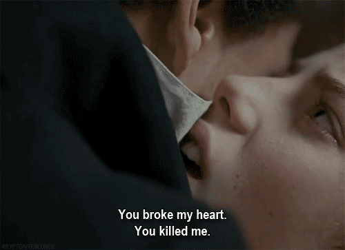 you can drive your knife through my chest now