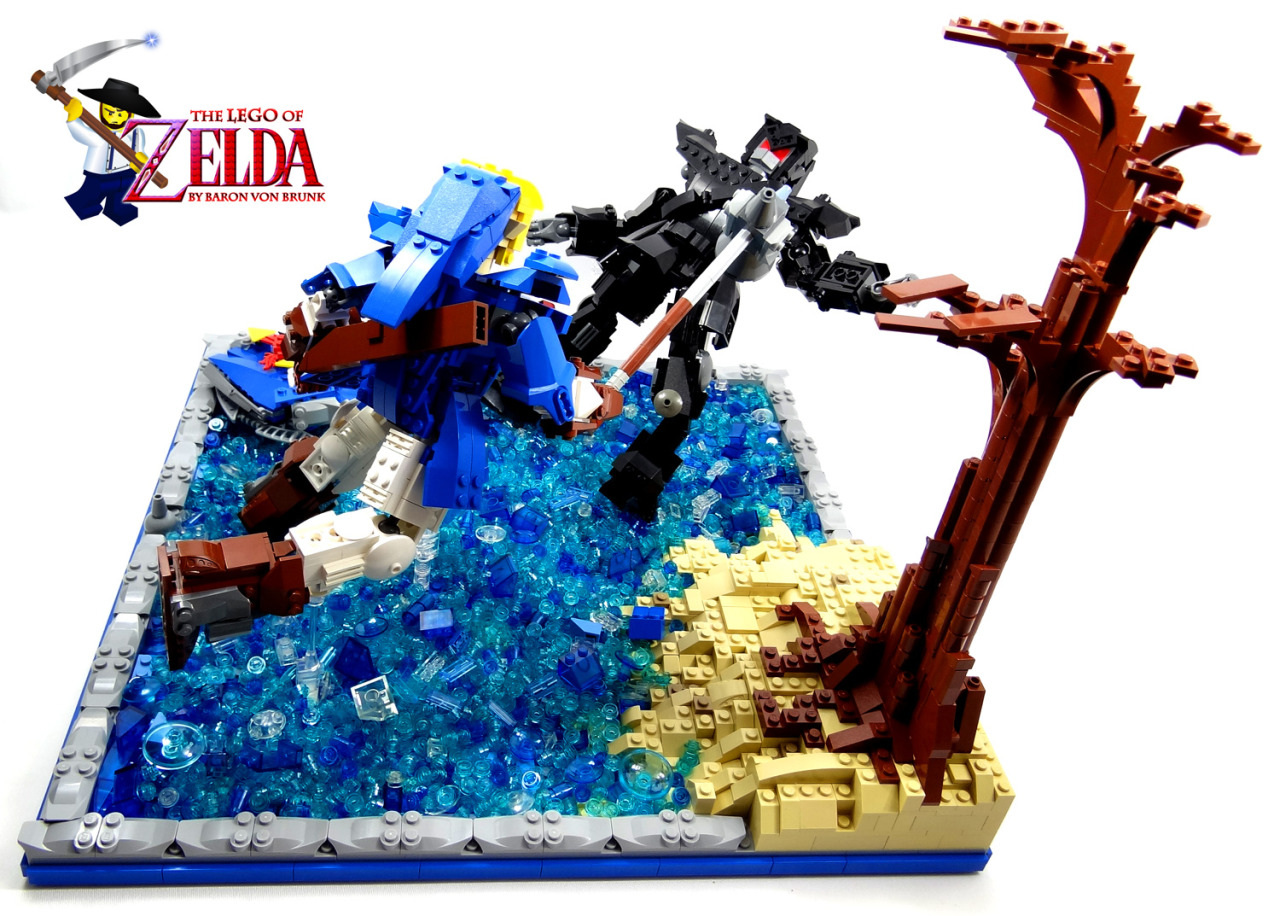 vonbrunk:  &ldquo;Dark Link Battle&rdquo; - original LEGO creation by Baron