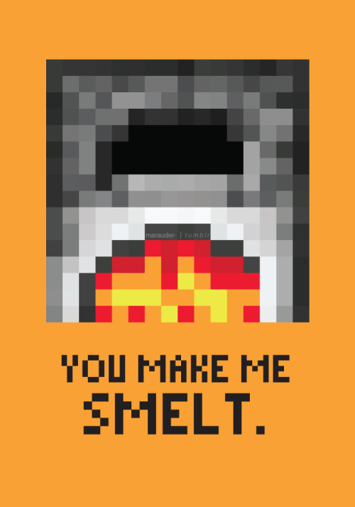 tairupanda:  gameranx:  Minecraft Valentine’s Day Card created by Marissa  for the orange guy 