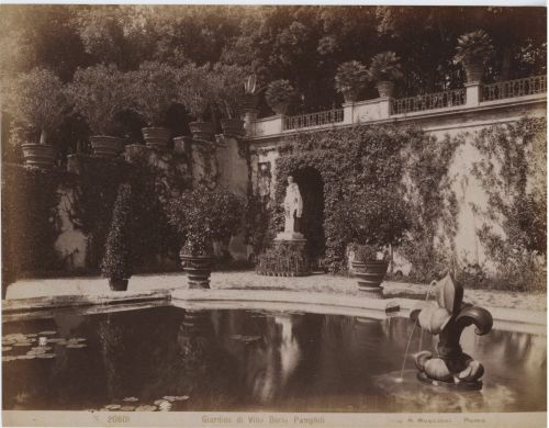 hismarmorealcalm:Romualdo Moscioni (1849–1925)  Italia  Roma  Giardino di Villa Doria Pamphili Vinta