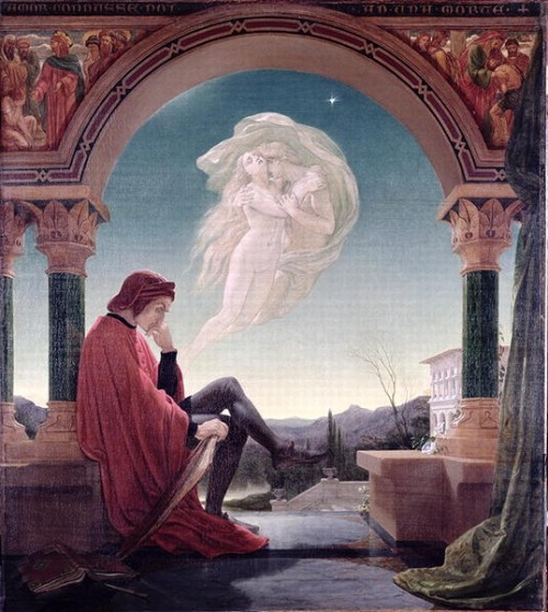 thelongvictorian:Dante Meditating (1852) by Joseph Noel Paton (Scottish,1821-1901). Bury Art Museum.