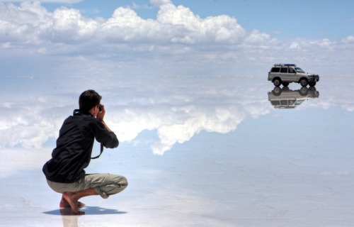 unexplained-events:Salar de Uyuni, in Bolivia is such an amazing place. It is the world’s largest sa