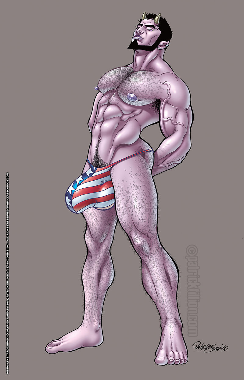 patrickfillion:  DEIMOS in and out of a thong. Art by Patrick Fillion. Colors by