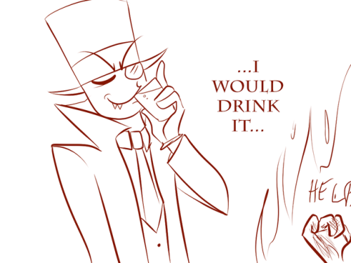 damo-draws:  damo-draws:Don’t be around Black Hat if you’re on fire. evening reblog!