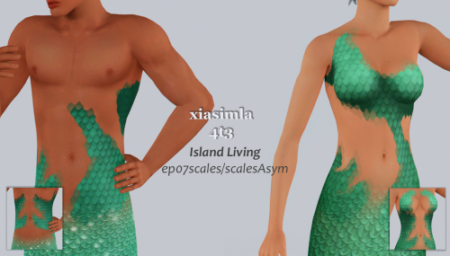 xiasimla:4t3 Island Living Mermaid Scales as AccessoriesI got a request to convert the mermaid tails