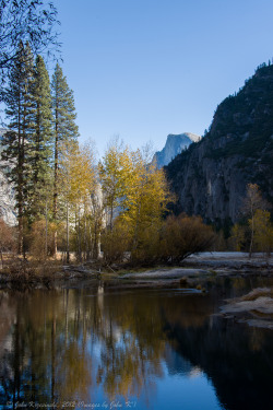 rivermusic:   	Fall in Yosemite National Park - Day 3 by Images by John ‘K’    	Via Flickr: Valley Loop Trail and along the Merced River in the Yosemite Valley; © John Krzesinski, 2012.  Please retain photo credits.  