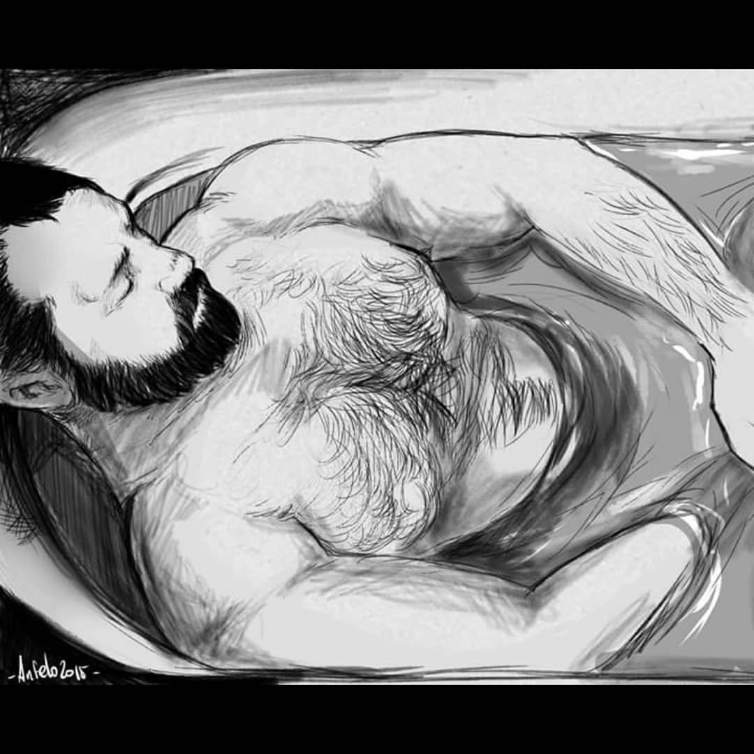 lord-anfelo:  Quick sketch #beard #hairychest #guy #drawing #sketch #doctoranfelo