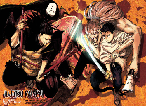 Jujutsu Kaisen chapter 169 color spread