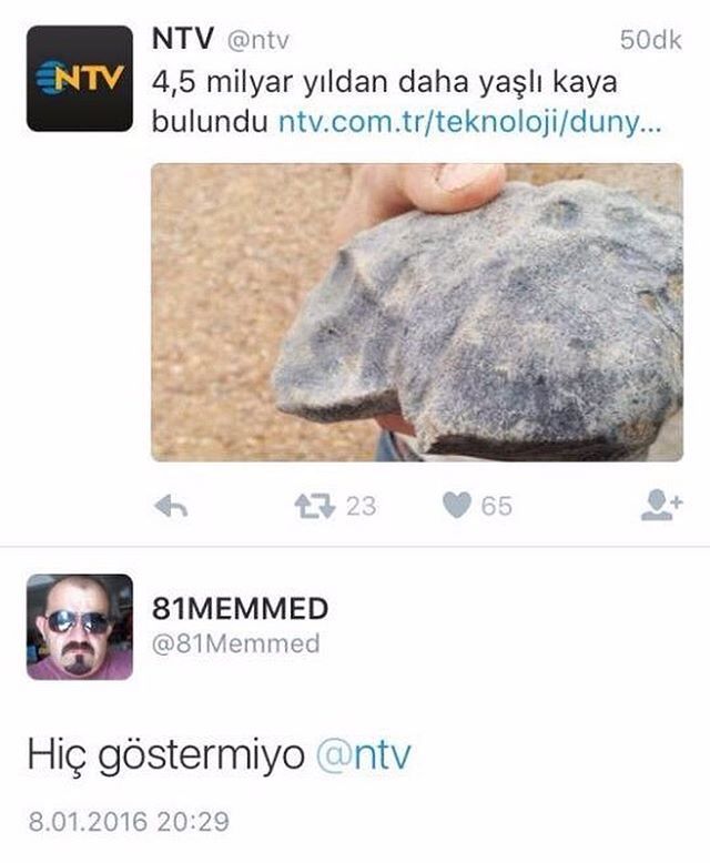 NTV
4,5 milyar yıldan daha...