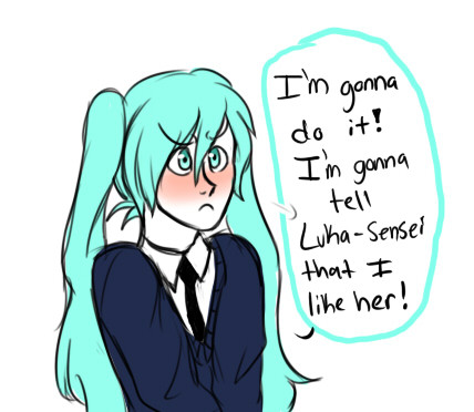 highschool AU           and then she forgot to confess tsk tsk