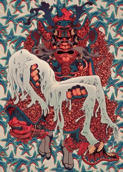 jamesjeanart:  Vesperbild. Ink and Digital, 8.25 x 11.5”, 2014.