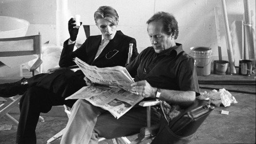 missadler1897: With Nic Roeg on the set of TMWFTE.