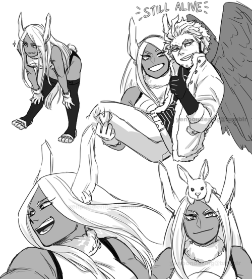 Porn Pics yenpondering:big art dump of Hawks and Miruko