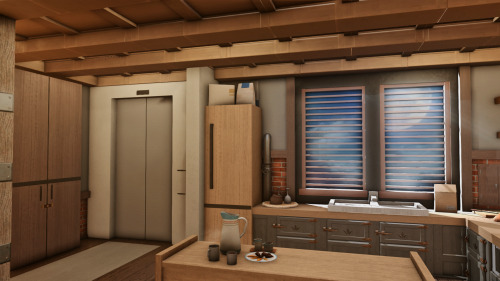 I made an industrial suite, that you need to access with an elevator. I’ve always wanted large