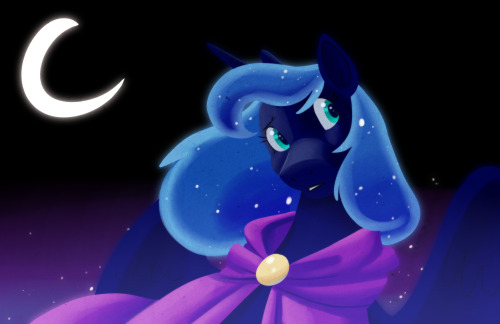 goattrain:  needed to paint a Luna since I’m still too sick to work, whomp whomp