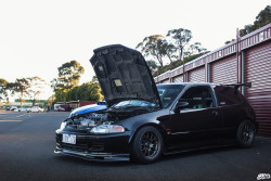 happinessbythekilowatts:  This EG was so rad and looked like it had seen some action in its life, judging from the beat up RS-3′s.Downshift's first Melbourne Meet, Sandown Raceway, 22/11/2015Flickr - Facebook Photography Page - My Photos on Tumblr