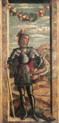 artist-mantegna:St. George, Andrea MantegnaMedium: