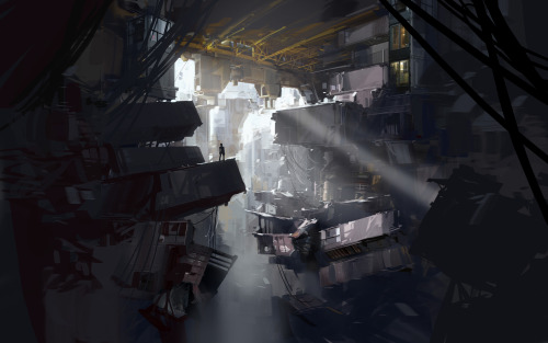 dreamexecutioner: Original Portal 2 concept art Copyright Jeremey Bennett and Randy Lundeen, artists