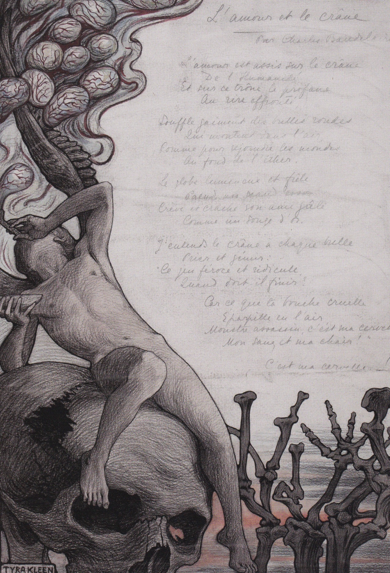   Tyra Kleen, L’amour et le crâne (Les Fleurs du Mal), 1902  