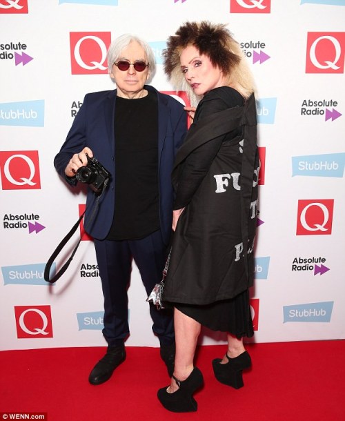 Chris Stein and Debbie Harry, Q Awards, London, November 2nd 2016