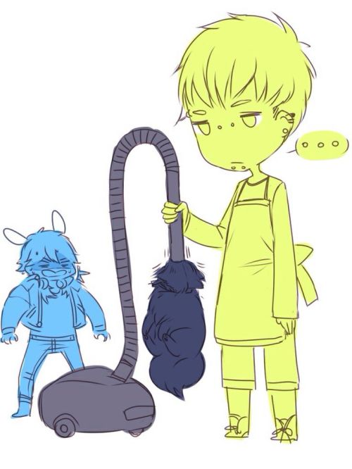 hidekken:  Aoba: Noiz, you seen ren? Noiz: Ahhh… Nope.  Noiz NO. 