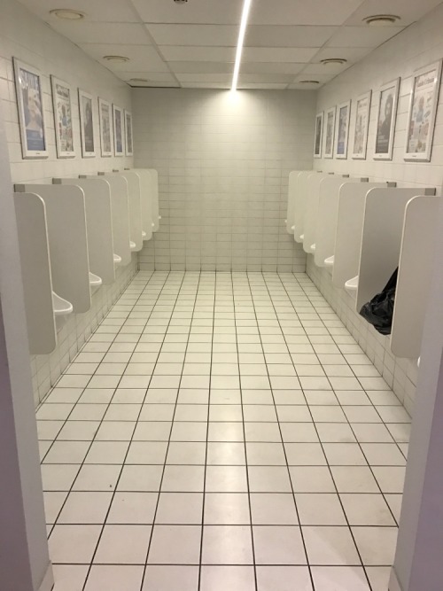 Ground floor restrooms at Kinepolis movie complex in Brussels. €0.40 entrance but you get a €0.50 di