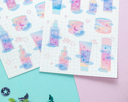 new skincare bullet journal stickers available in our shop here!