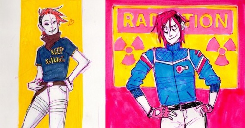 ktzart:party poison doodles because you should never forget your roots