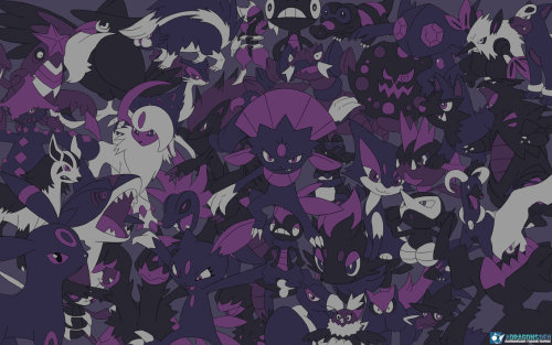 cyberdashie: alliestechnicolordreamcoat: Pokémon Wallpaper by: DragonsDenDA I like how all of