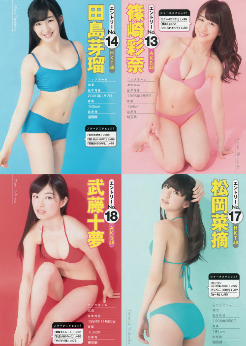 AKBグループヤンマガ専属グラビアモデルオーディションYoung Magazine 2015 No.15