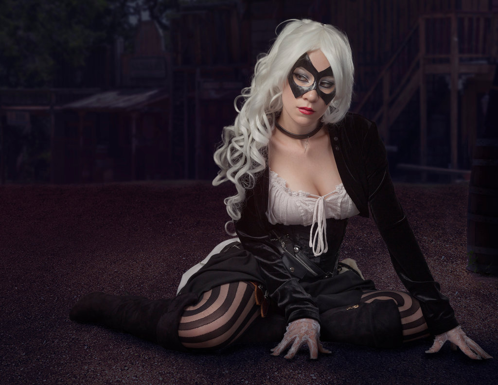 Saloon Black Cat by KayLynn-Syrin 