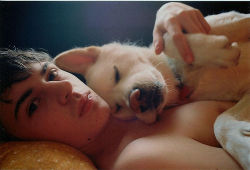 rattice1:  Cute looking teen with his dog