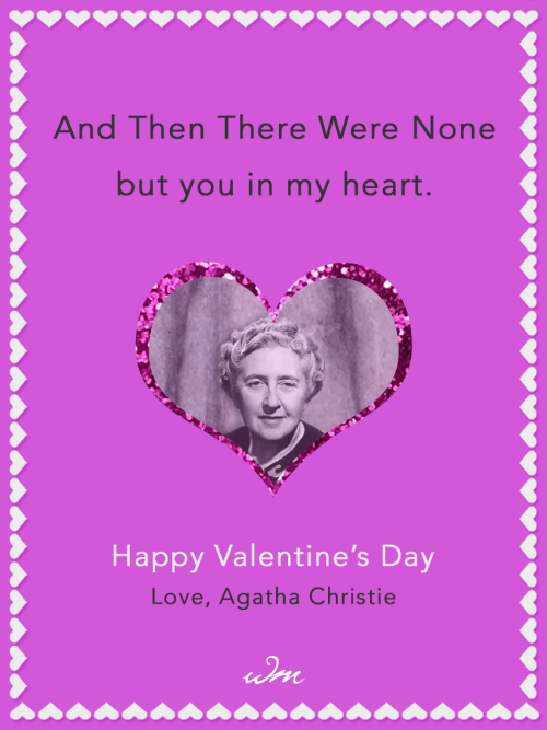 harpercollins:If famous writers sent Valentines …