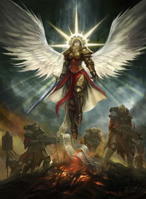 wh40kartwork:  Saint by                   baklaher