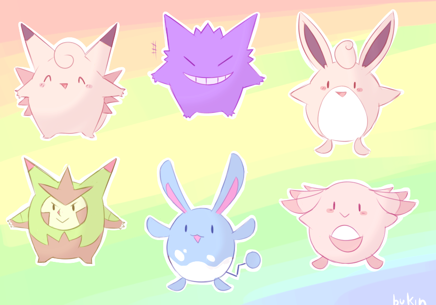 monomite:  a bunch of (almost)round pokemon 