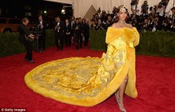 musicofbelle:  … the designer behind rih’s canary yellow gown from monday’s Met Gala …                                                          Guo Pei