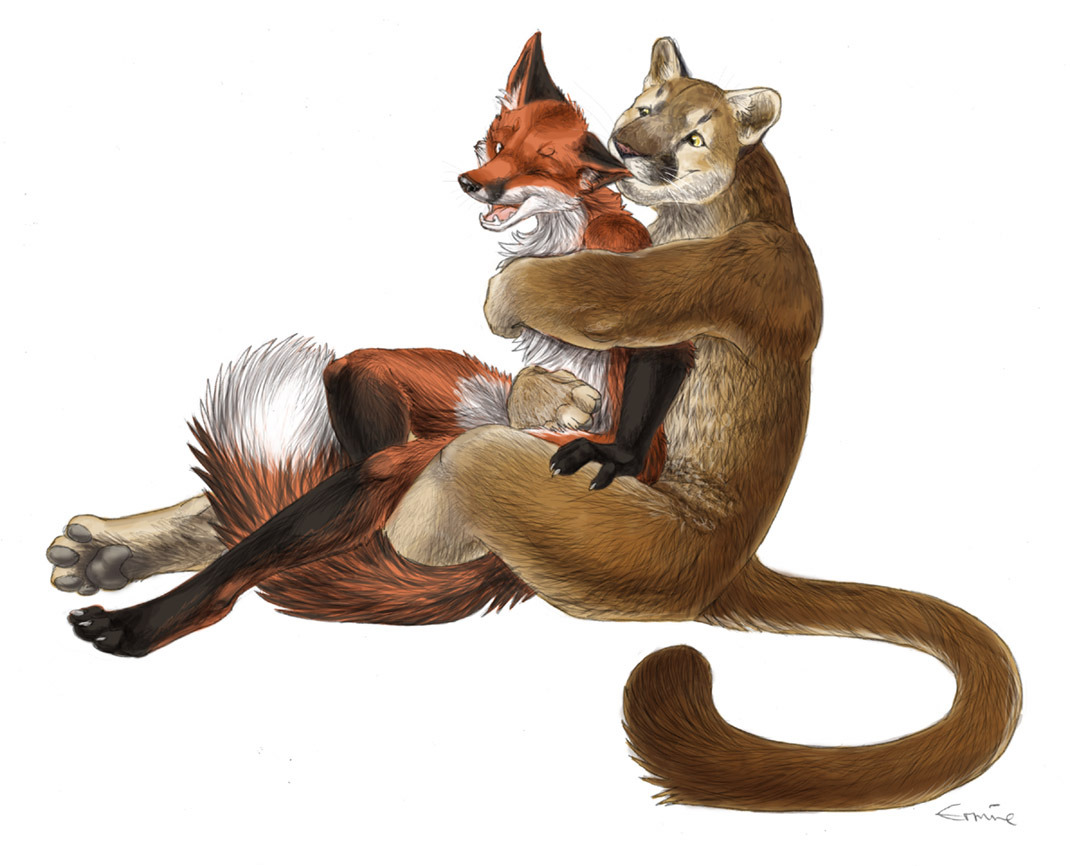 malefurry:   Cuddles -   SabretoothedErmine &lt;3