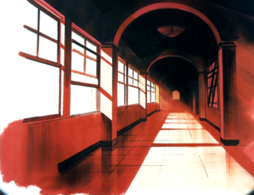 rosegender:Revolutionary Girl Utena (1997) - Ohtori Academy Hallways