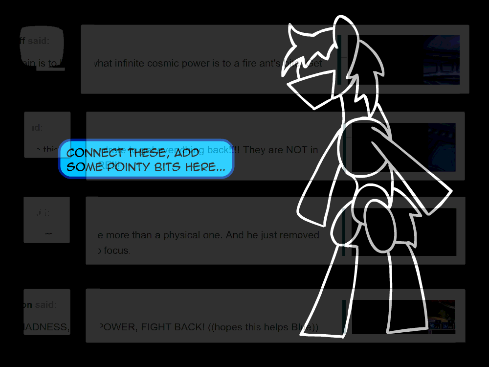 helpabluehorse:Adapted from the riveting novel “How to Draw Blue“Booyeah! &gt;=3