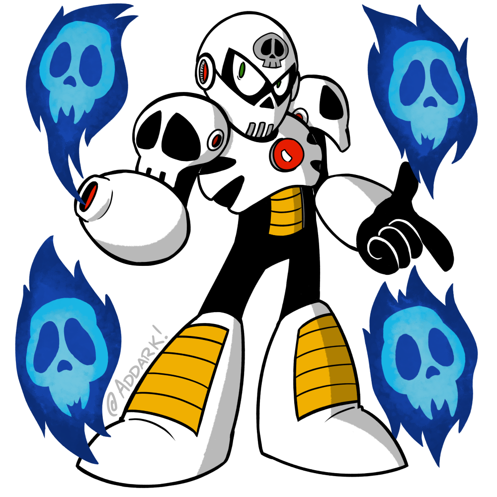 Addy Arts I Made A Skull Man For The Mega Man 30th