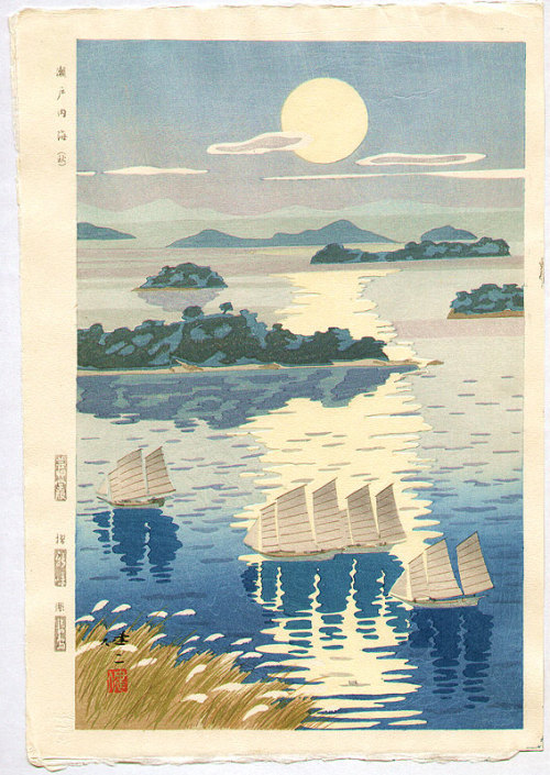 todayintokyo: Seto Inland Sea by Kusaka Kenji (ca. 1950s)