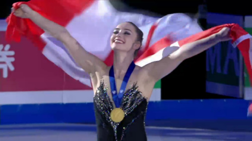 agymnasticskatingfan:Kaetlyn Osmond || 2018 World Figure Skating || Gold Medalist