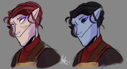 Some sketches of Torrelda. Someone who was mentioned in cannon like once so I decided to take, that 