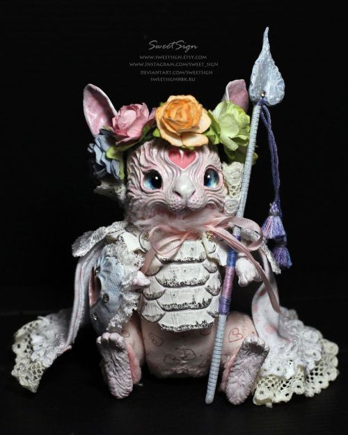 “… and now my watch begins.” Heart Guardian, one of two new dolls available in my shops on Etsy and 