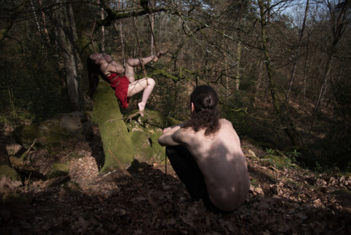 shibartiste: In the woods with May Dosem (Botanique de la mort).  Photos by Aude Pétin.  March 2017