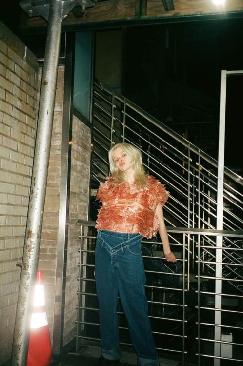 Y/PROJECT V cut jeans available at SSENSEShot by Myles HallStyled by Stella Lucia