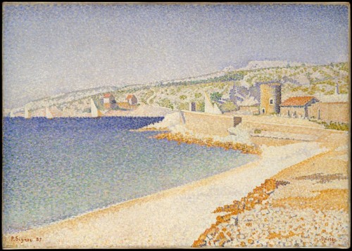 met-european-paintings: The Jetty at Cassis, Opus 198 by Paul Signac, European Paintings Bequest of Joan Whitney Payson, 1975 Metropolitan Museum of Art, New York, NYMedium: Oil on canvashttp://www.metmuseum.org/art/collection/search/437671 