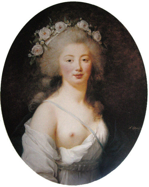 Portrait of young lady as Flora, Élisabeth-Louise Vigée-Le Brun