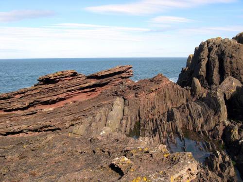 Siccar Point: where modern geology started. Located on the East coast of Scotland, this location is 