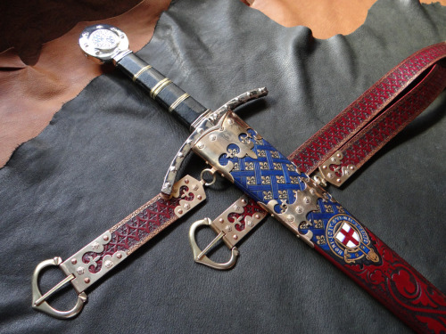 dbkcustomscabbards:King Edward III sword &amp; scabbard commission